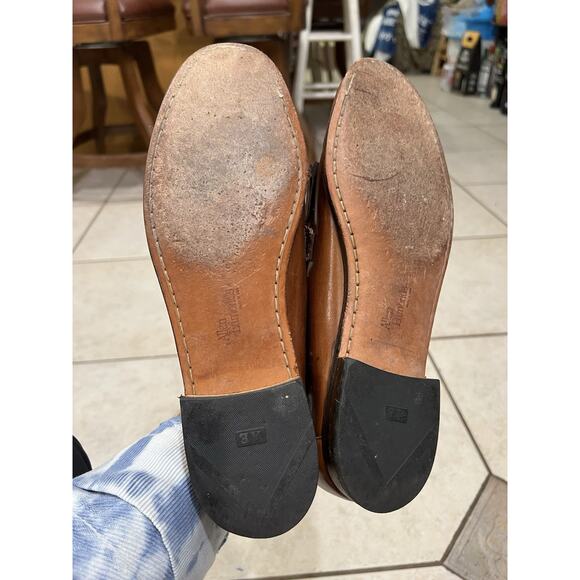 Allen Edmonds Brown Monterey Kiltie Belted Leather Loafers Sz 10 main image 5